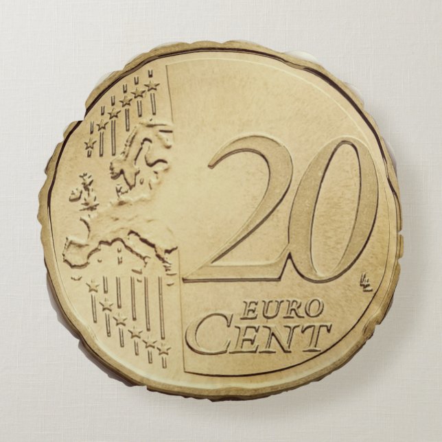 Euro Coin Dekorativ kudde (Framsidan)