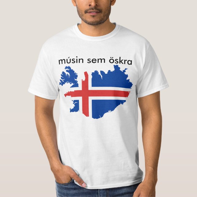 EURO för islandfotbollt-skjortor UEFA T Shirt (Framsida)