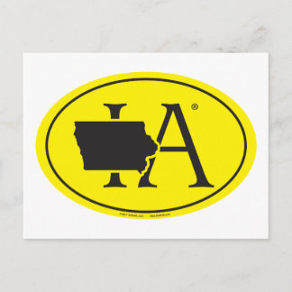 Euro med statspris: IA Iowa Vykort