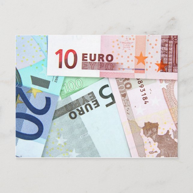 Euro-pengar Vykort (Framsida)