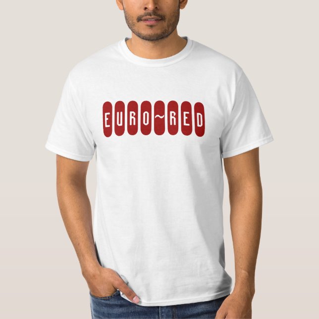 EURO~RED T SHIRT (Framsida)