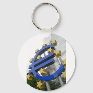 Euro-tecken Frankfurt Nyckelring