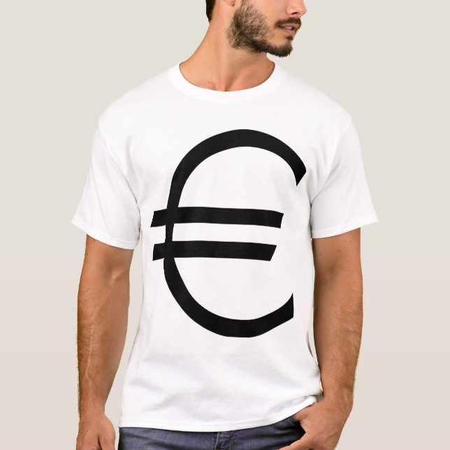 Euro-tecken T-shirt (Framsida)