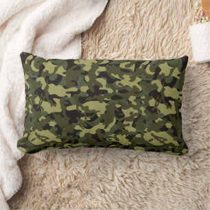 Euro Vår Camouflage-papper Lumbarkudde