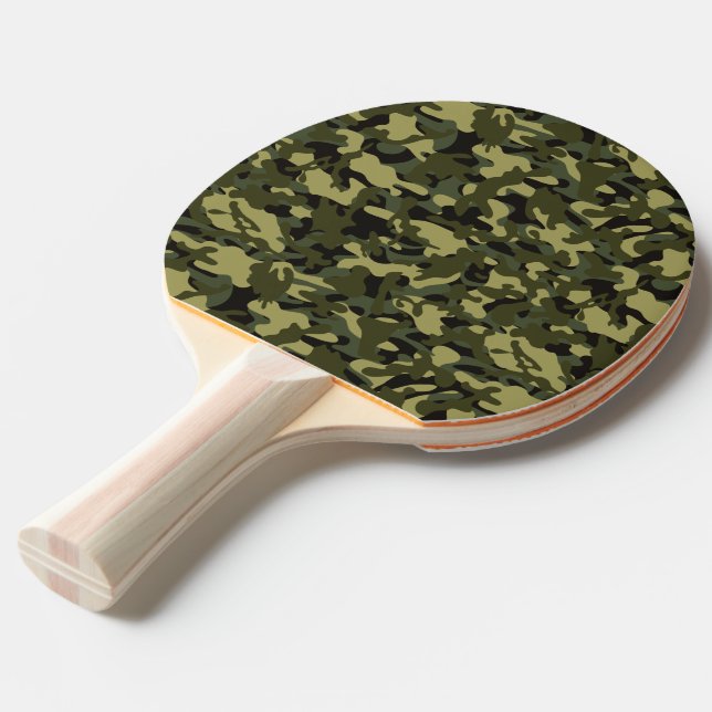 Euro Vår Kamouflage Pingisracket (Frontvinkel)