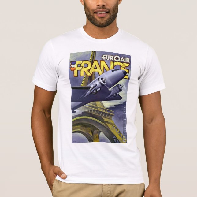 Euroair ~ Frankrike Tee Shirt (Framsida)