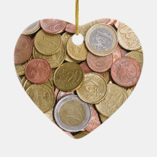 Eurocent Julgransprydnad Keramik (Baksidan)