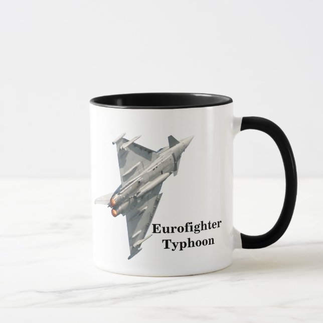 Eurofighter Typhoon med monogram Mugg (Höger)