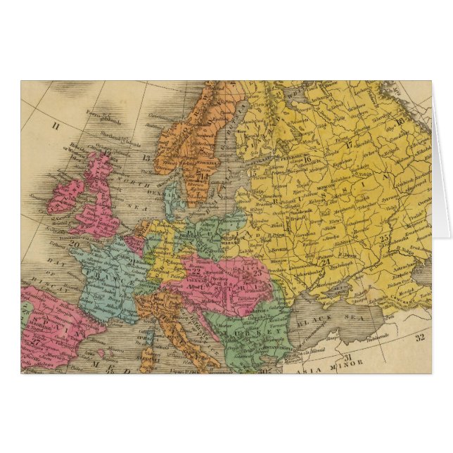 Europa 11 hälsningskort (Framsidan Horizontal)