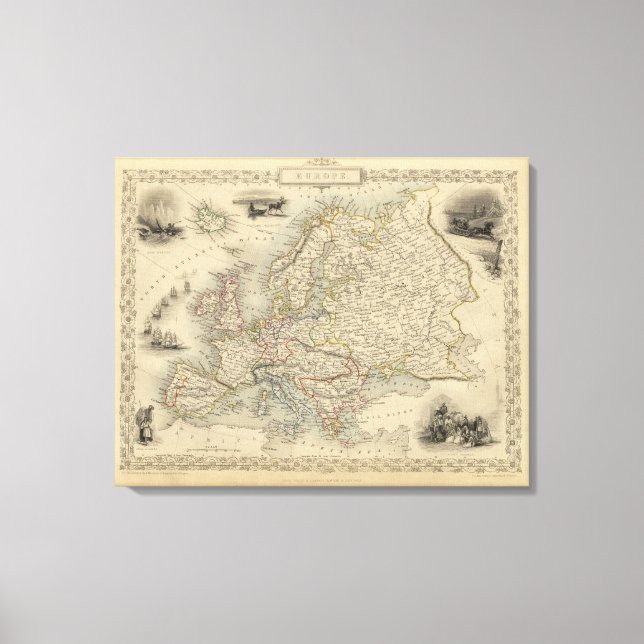 Europa 12 canvastryck (Framsida)
