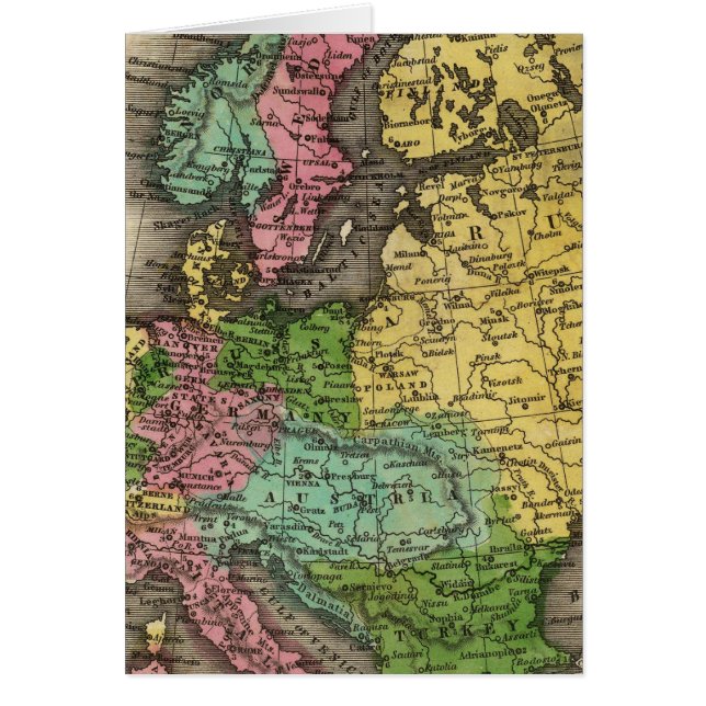 Europa 12 hälsningskort (Framsidan)