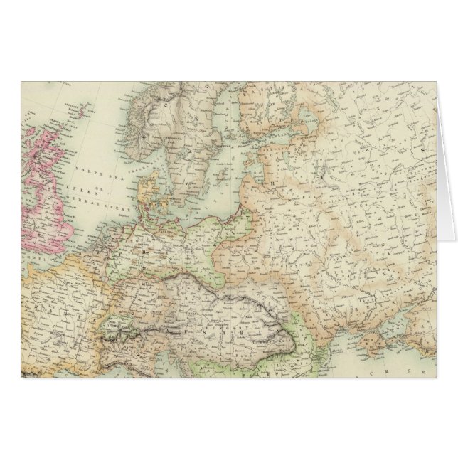 Europa 14 hälsningskort (Framsidan Horizontal)