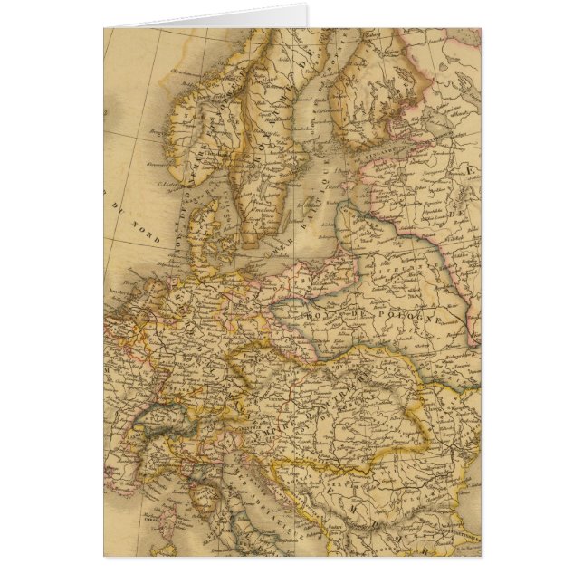 Europa 1813 hälsningskort (Framsidan)