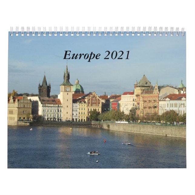 Europa 2021 - resekalender kalender (Omslag)
