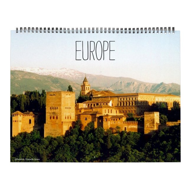 europa 2026 (med platser) stor kalender (Omslag)