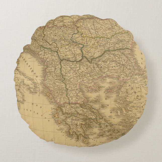 Europa 23 rund kudde (Framsidan)