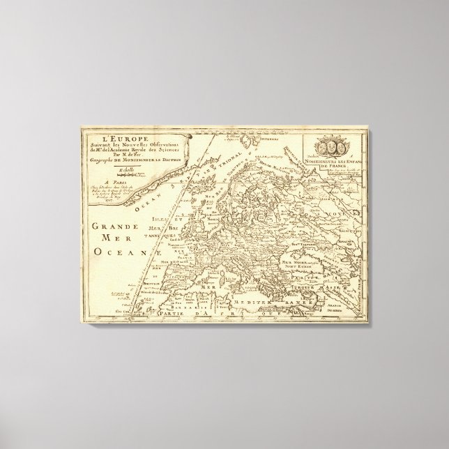 Europa 24 canvastryck (Framsida)