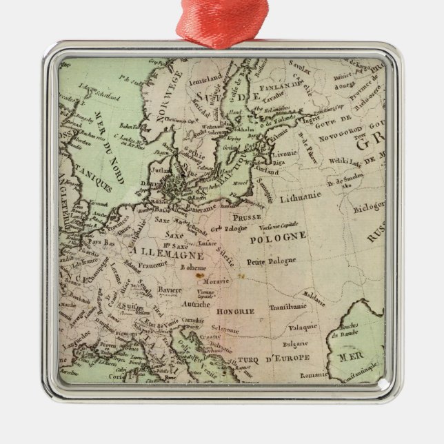 Europa 26 julgransprydnad metall (Framsidan)