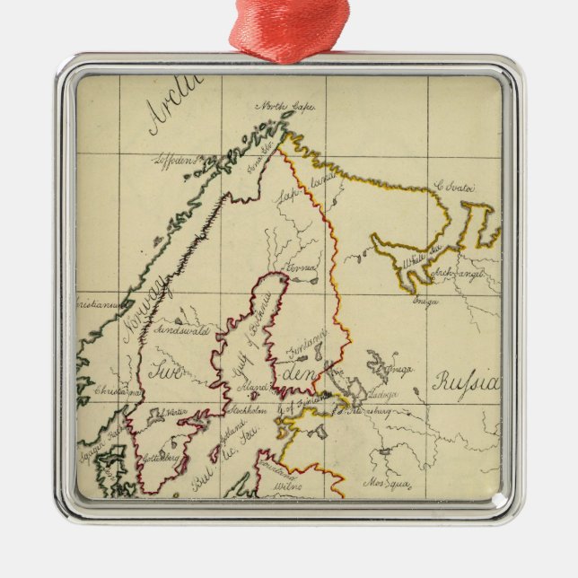 Europa 29 julgransprydnad metall (Framsidan)