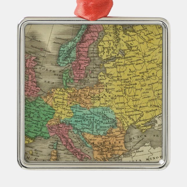 Europa 2 julgransprydnad metall (Framsidan)