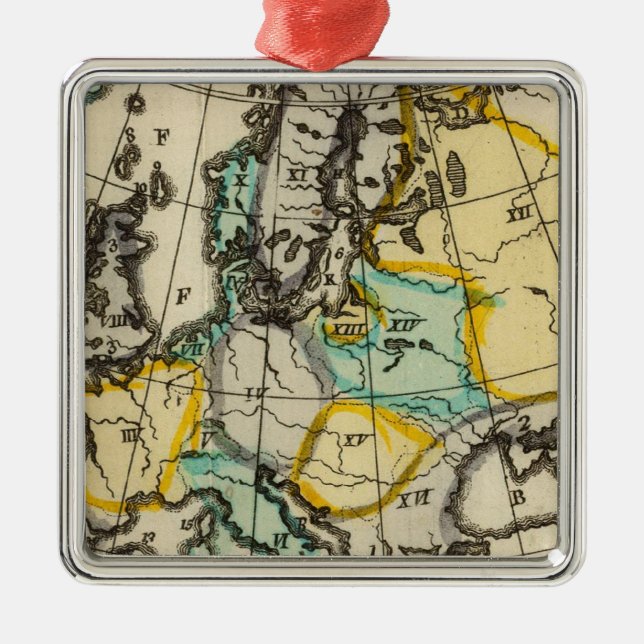 Europa 51 julgransprydnad metall (Framsidan)