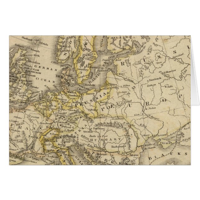 Europa 52 hälsningskort (Framsidan Horizontal)