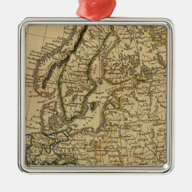 Europa 9 julgransprydnad metall (Framsidan)