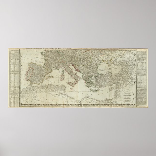 Europa är delat i sina kungadömen, imperier poster (Framsidan)