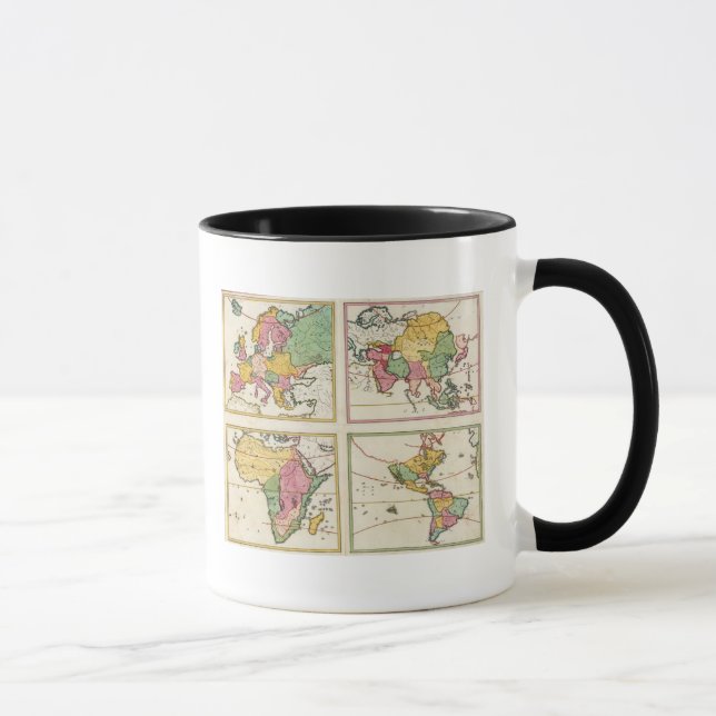 Europa, Asien, Afrika, Amerika Mugg (Höger)