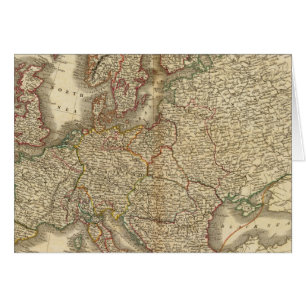 Europa Atlas Karta Hälsningskort