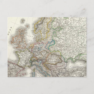 Europa Atlas Karta Vykort