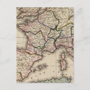 Europa Atlas Karta Vykort