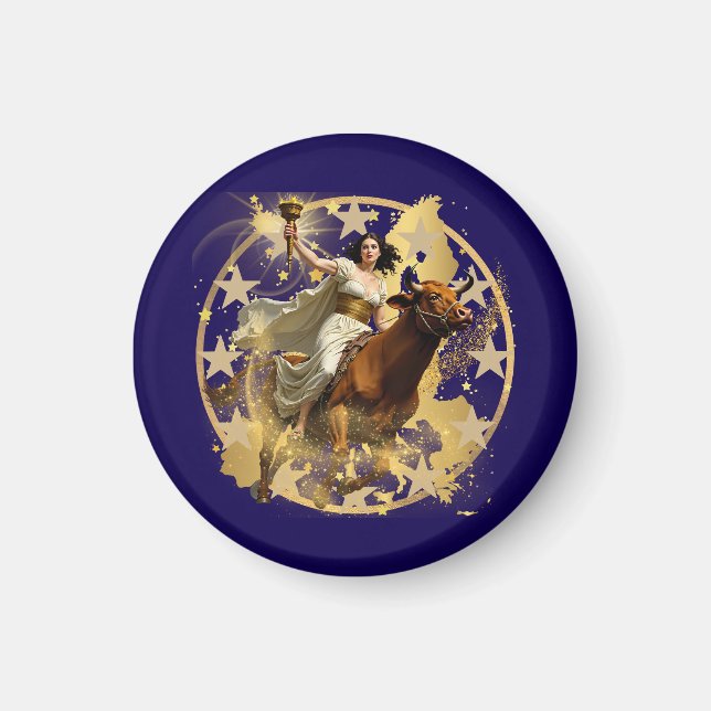 Europa Aurora Magnet (Framsidan)