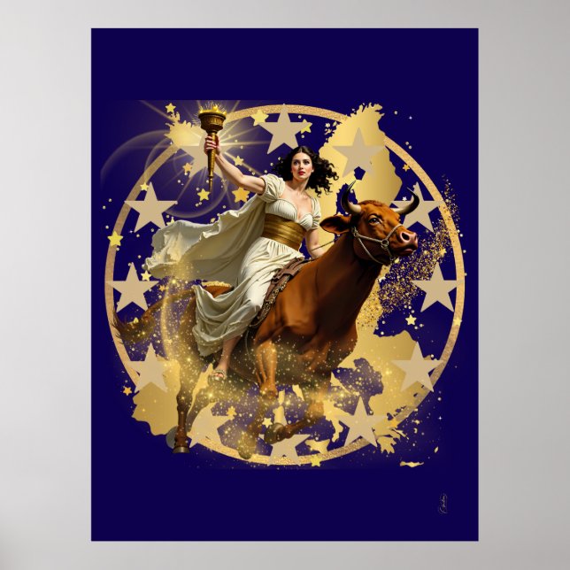 Europa Aurora Poster (Framsidan)