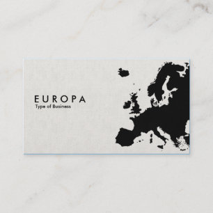 EUROPA - Canvas Stenciled stil Visitkort
