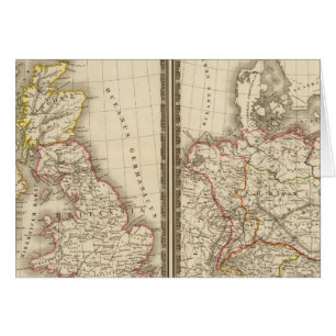 Europa, centrala England Tysklandare Hälsningskort