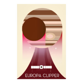 Europa Clipper Space Art Fototryck
