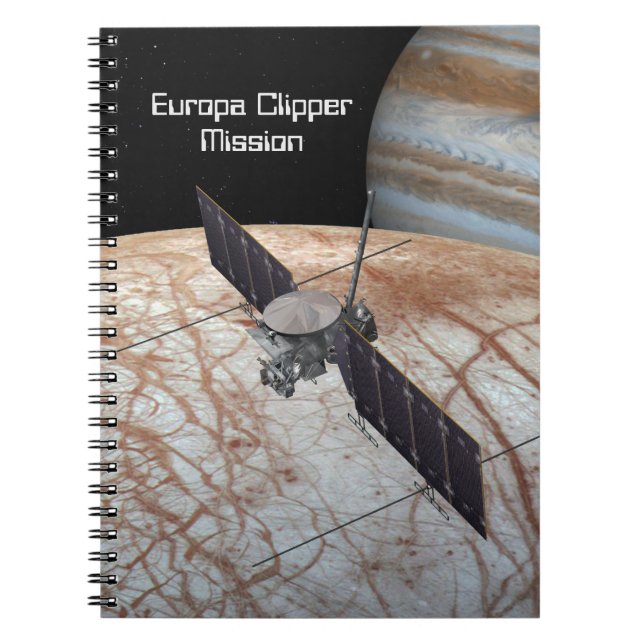 Europa Clipper Uppdrag rymdfarkoster Anteckningsbok (Framsidan)