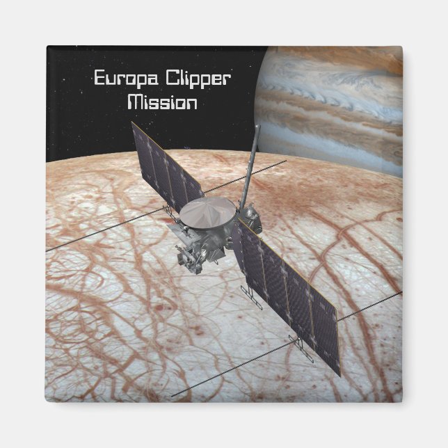 Europa Clipper Uppdrag rymdfarkoster Magnet (Framsidan)
