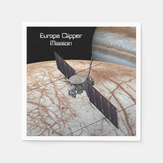 Europa Clipper Uppdrag rymdfarkoster Pappersservett (Framsidan)