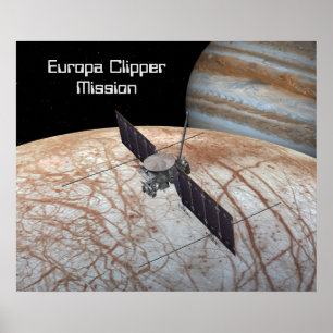 Europa Clipper Uppdrag rymdfarkoster Poster