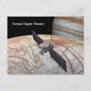 Europa Clipper Uppdrag rymdfarkoster Vykort