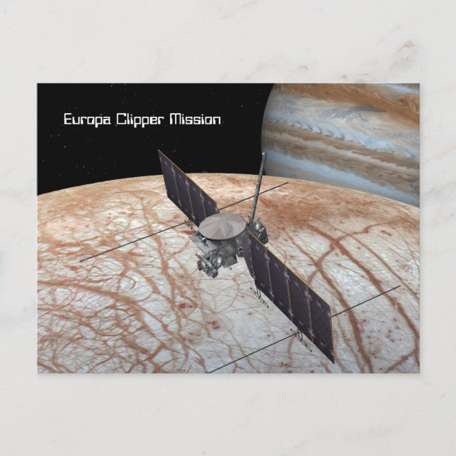 Europa Clipper Uppdrag rymdfarkoster Vykort (Framsida)
