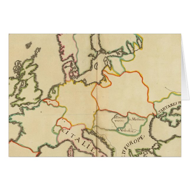 Europa efter religion 2 hälsningskort (Framsidan Horizontal)