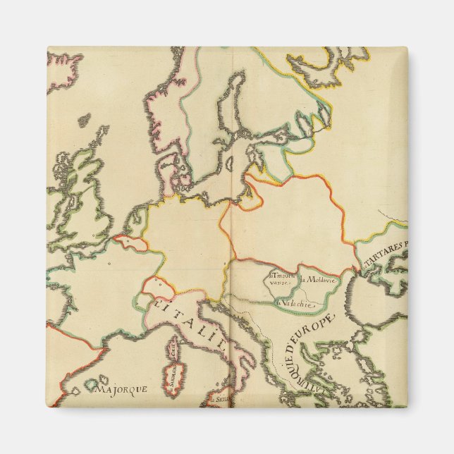 Europa efter religion 2 magnet (Framsidan)