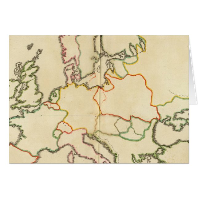 Europa efter religion hälsningskort (Framsidan Horizontal)