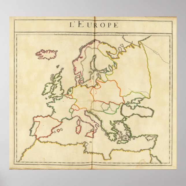 Europa efter religion poster (Framsidan)