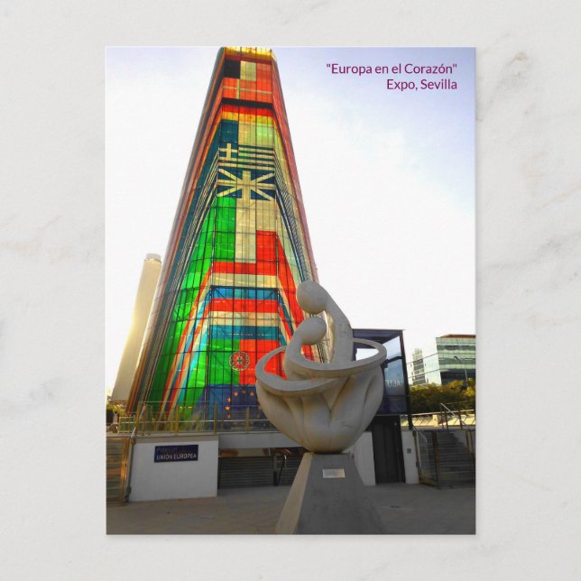 "Europa en el Corazón" - EXPO - Sevilla Vykort (Framsida)