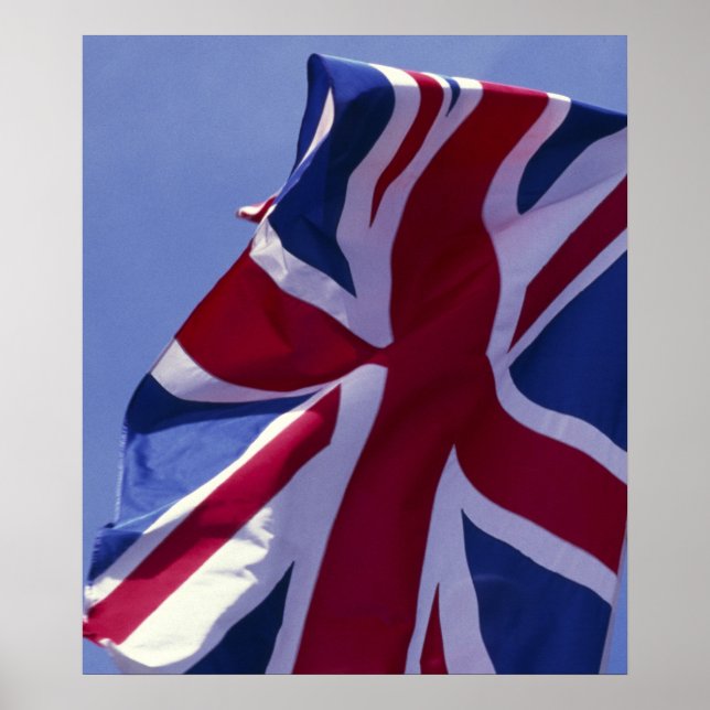 Europa, England, British flagga Poster (Framsidan)