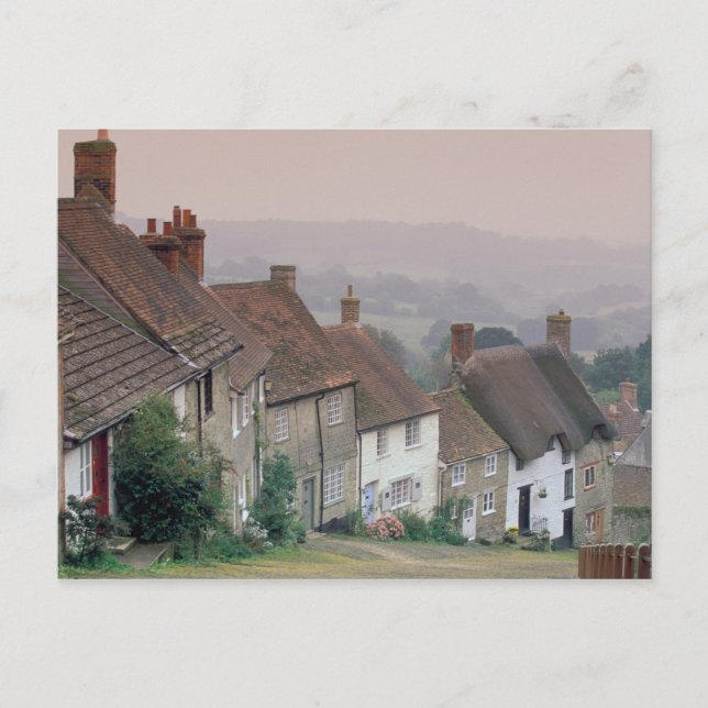 Europa, England, Dorset, Gold Hill, Shaftesbury. Vykort (Framsida)